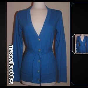 J CREW Jeweled CRITTER Turtle BUTTONS CARDIGAN CASHMERE SWEATER Large New W Tags